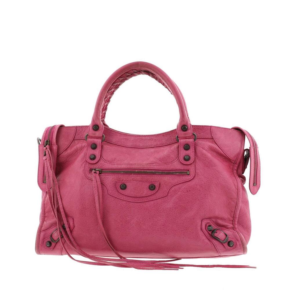 Balenciaga The City Handbag Pink Clutch